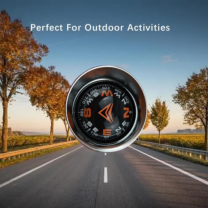 Mini Car Ball Compass, Marine Compass Interior Mount Dash Guide Hiking - Image 5