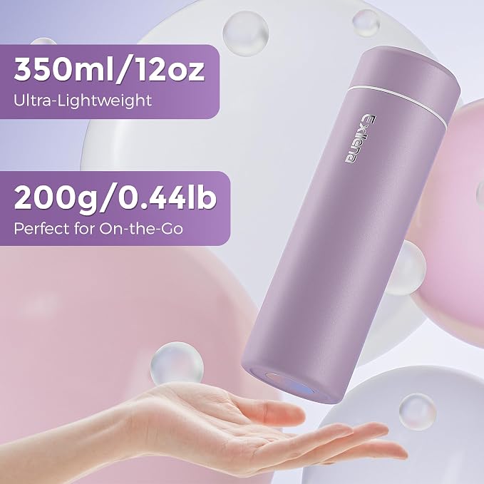 【Upgraded】Exllena Small Insulated Water Bottle 12 oz/350ml– Mini Insulated - Image 2