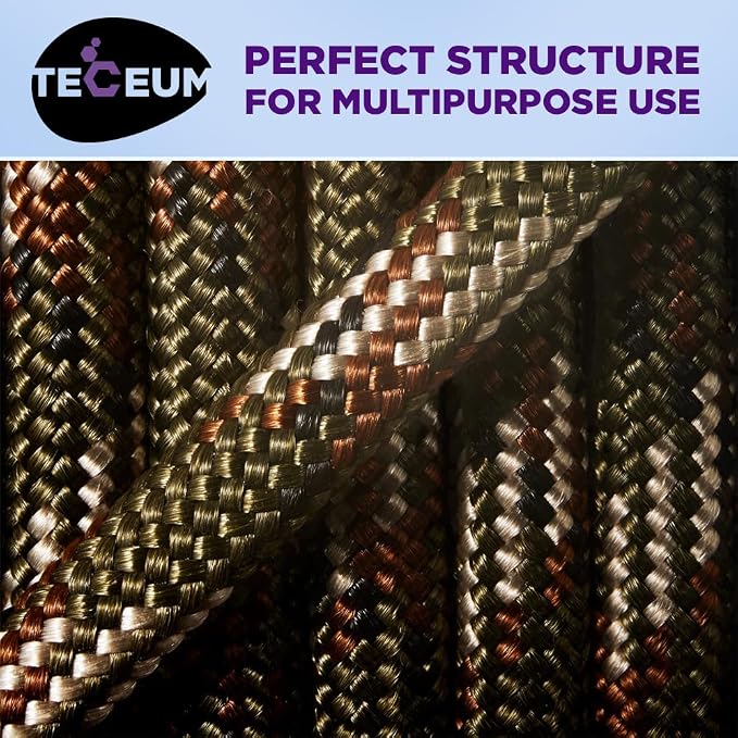 TECEUM Reflective Paracord Rope 1000 – 1000ft/200ft/100ft/50ft – 40+ Colors – - Image 8