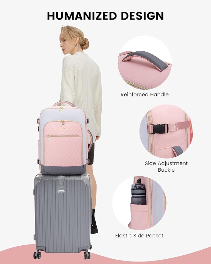 LOVEVOOK Large Travel Backpack for Women, TSA Carry on Backpack for Airplanes - Image 8