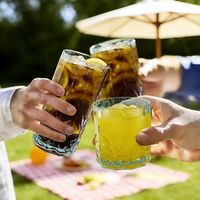 BELLAFORTE Shatterproof Tritan Plastic Drinking Glasses. 13oz & 18oz Water - Image 8