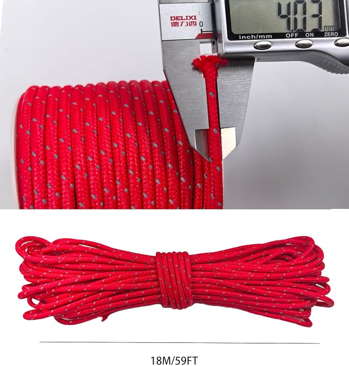 Dyneema Reflective Rope -2mm 400kg Fracture Strain - Image 2