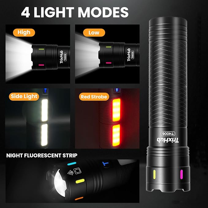 Rechargeable Flashlights 990, 000 High Lumens, Super Bright Flash Light Long - Image 2