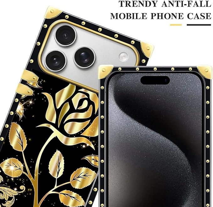 for iPhone 17 Pro Max Case Luxury Golden Decoration - Image 4