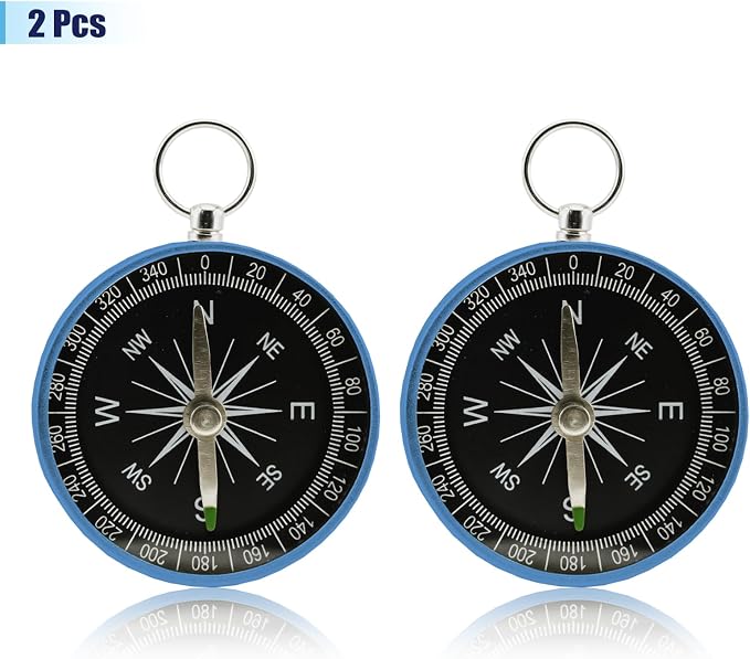 Pocket Compass, 2 Pieces Mini Compass - Image 3