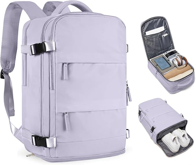 Carry On Backpack Personal Item Travel Backpack by coofay