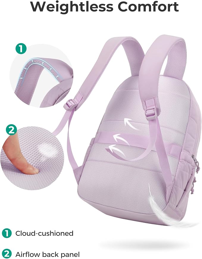 BAGSMART College Laptop Backpack, Travel Backpack - Image 7