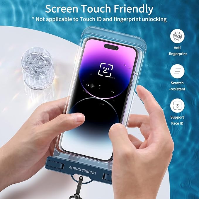 UNBREAKcable Waterproof Phone Pouch-2 Pack IPX8 Waterproof Phone Case - Image 4