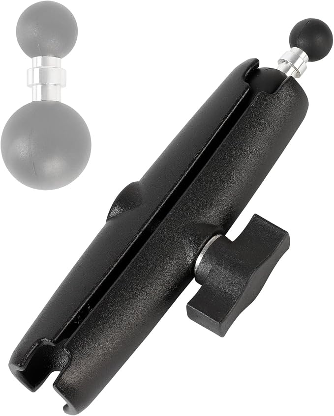 1" to 17mm Ball Adapter with 5.9" Long Double Socket Arm, Compatible with RAM B by Unknown