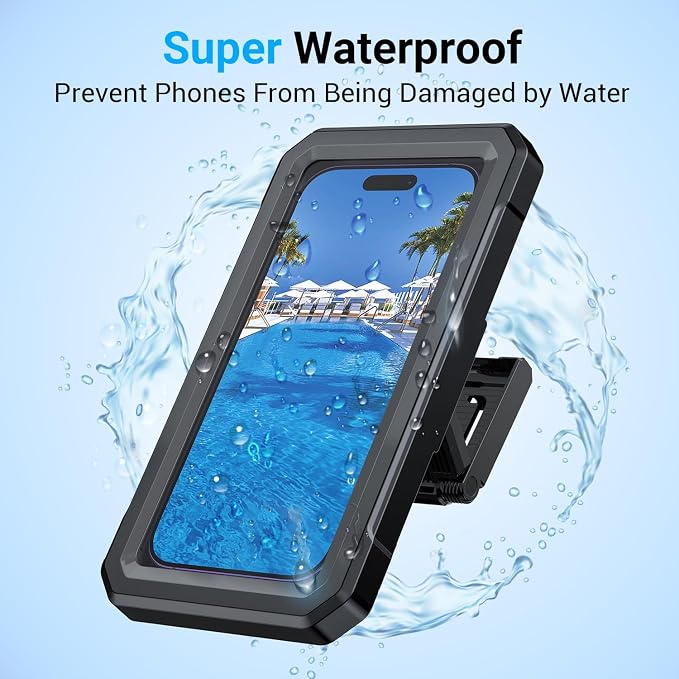 Coolpow Shower Phone Holder Waterproof【480°Rotatable】Retractable Adjustable - Image 2