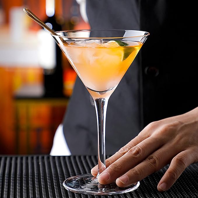 Unbreakable Martini Glasses Set of 6, 10 oz Plastic Martini Cocktail Glasses - Image 7