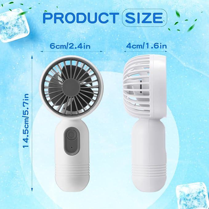Rossesay 48 Pcs Mini Portable Fan Bulk Cute Handheld Lightweight Small Little - Image 2