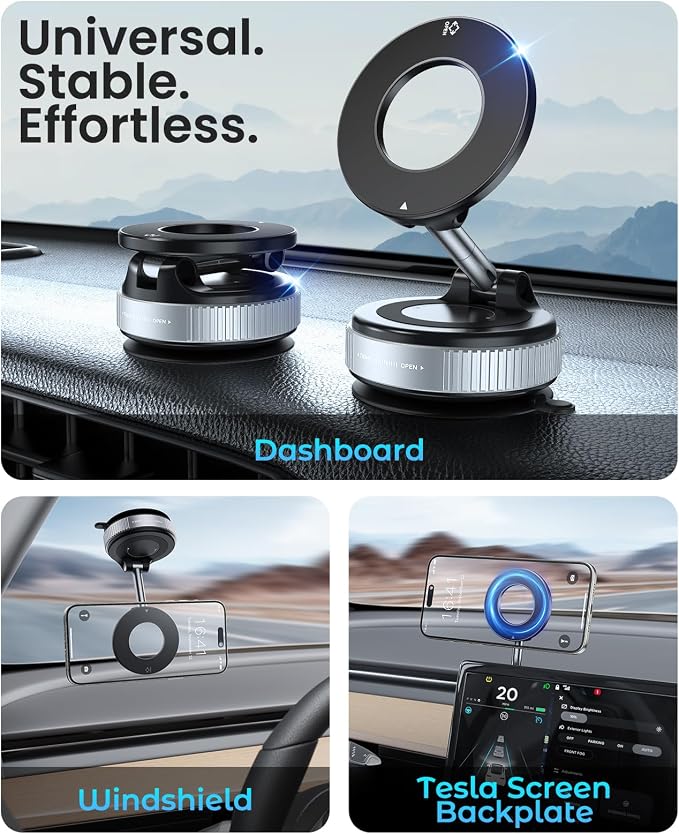 Jononser Magnetic Suction Cup Phone Mount - Image 2