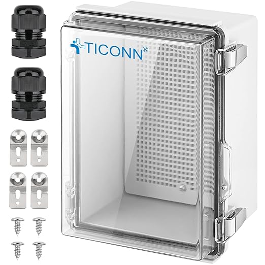 TICONN Outdoor Electrical Box Waterproof, Junction Box IP67 ABS Plastic by TICONN