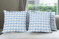 Ambesonne Checkered Decorative Throw Pillow Case Pack of 4, Gingham Motif by Ambesonne