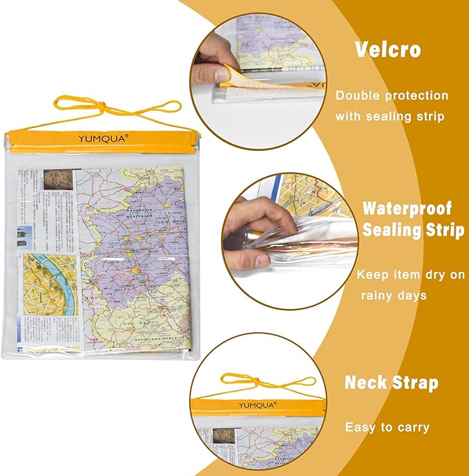 YUMQUA Waterproof Bags Large Size 3 Pack, fits Kayaking Boating Hiking Water - Image 3