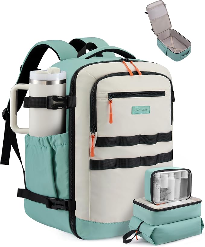 LOVEVOOK 40L Travel Backpack for Women & Men, TSA Approved Carry On Backpack by LOVEVOOK