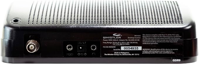 Whistler WS1025 Analog Desktop Scanner – Programmable Police/Fire/Weather Radio - Image 5