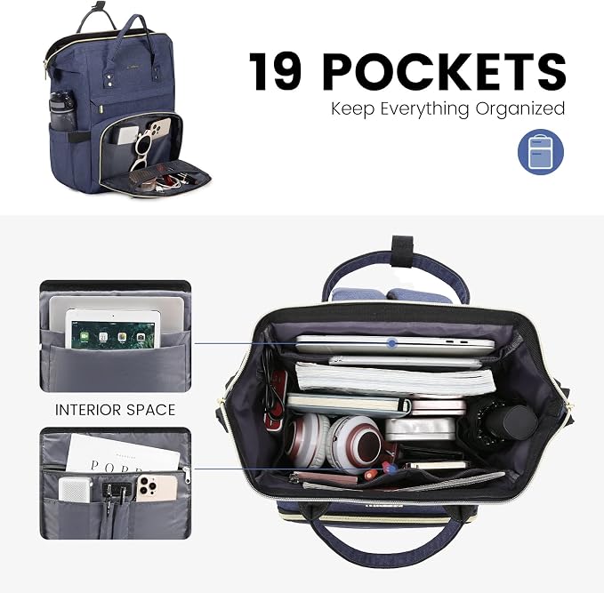 LOVEVOOK College Laptop Backpack, 15.6 Inch Travel Backpack - Image 2