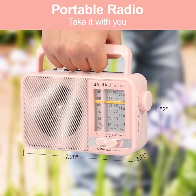 Portable AM/FM Transistor Radio - Image 2