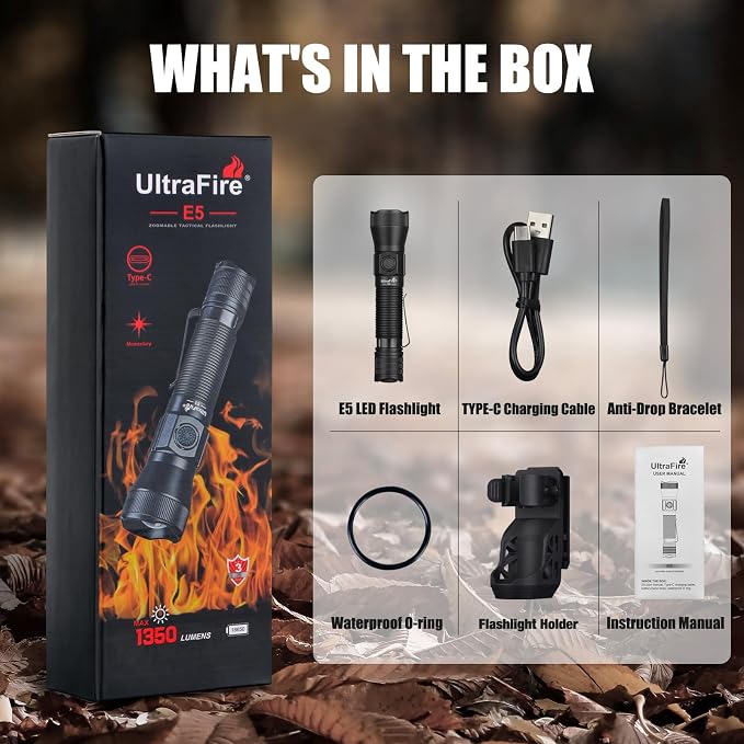 ULTRAFIRE Tactical EDC Flashlight - Image 9