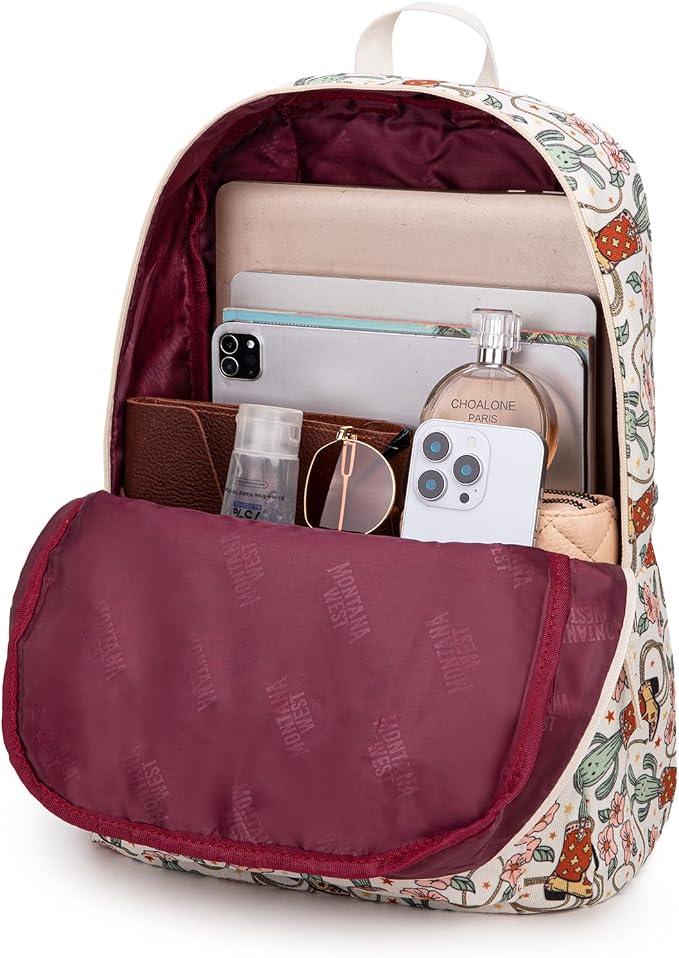 Montana West Backpack for Women Men 2 PCS Lightweight College Bookbags Casual - Image 4