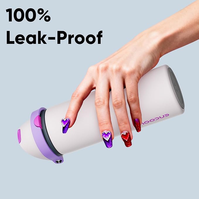 Insulated Water Bottle with Straw - Image 6