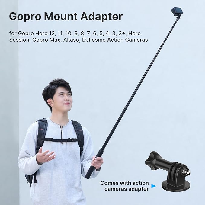 59in Invisible Selfie Stick Tripod - Image 6