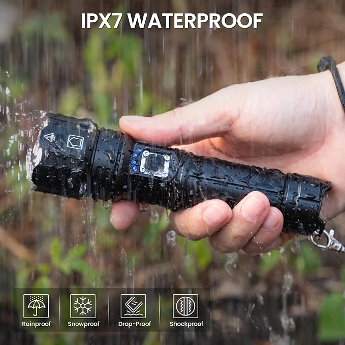 Rechargeable Flashlights High Lumens, 000 Lumen Brightest Led Flashlight - Image 7