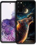 for Samsung Galaxy S20 Case, Star Cave Hungry Wolf Pattern Graphic Design Girl by FKBRCL4U