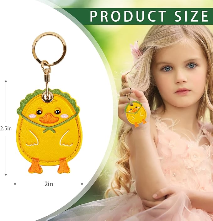 Leather Keychain Case Holder Compatible - Image 2