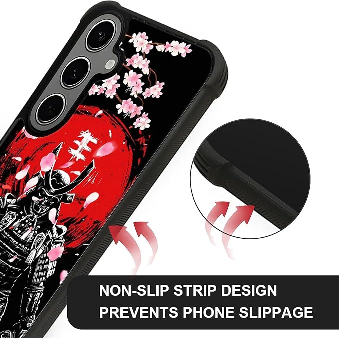 for Samsung Galaxy S24/S25 Plus Case, Sakura Japanese Samurai Pattern Graphic - Image 5