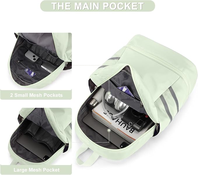 coofay Gym Backpack For Women Waterproof Backpack - Image 3