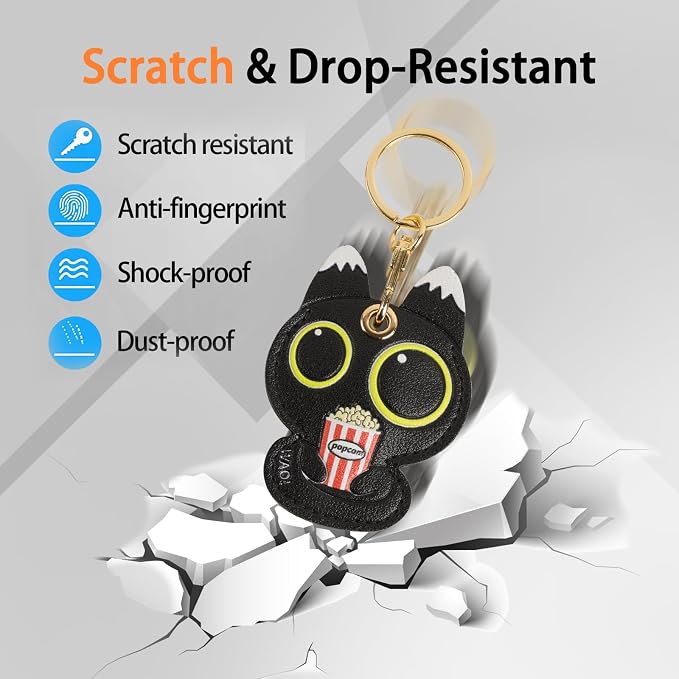 Leather Keychain Case Holder Compatible - Image 3