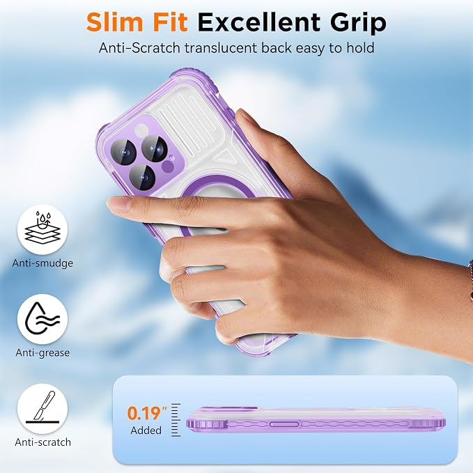 WIFORT for iPhone 15 Pro Max Waterproof Case, 360 Full Body Sealed Protection - Image 5