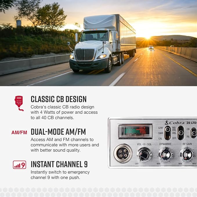 Cobra 29 LTD Classic AM/FM Professional CB Radio - Image 3