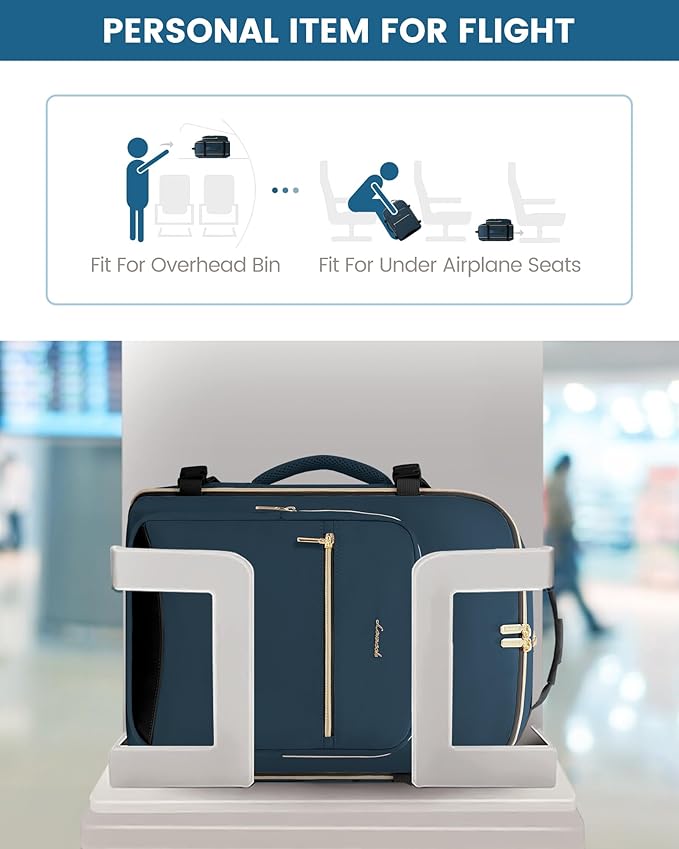 LOVEVOOK Travel Backpack for Women & Men 50L, Airline Approved Carry On - Image 4