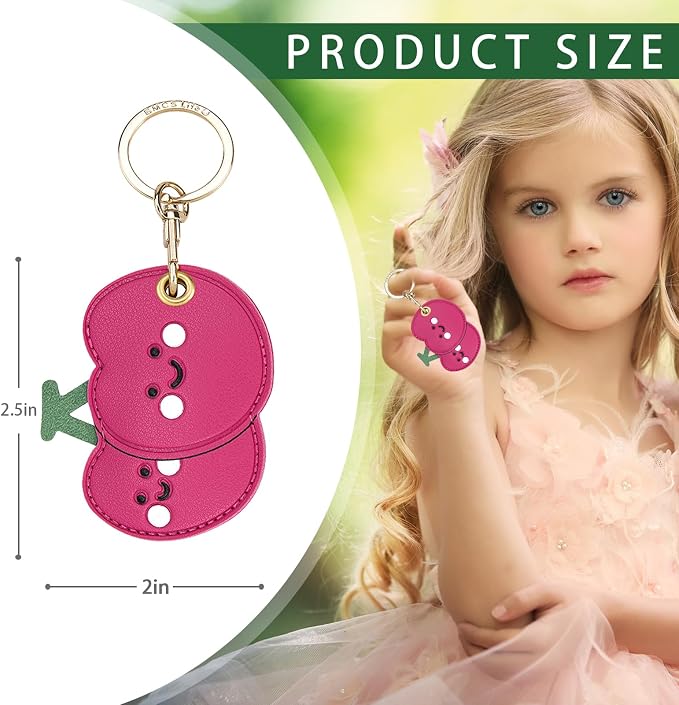 Leather Keychain Case Holder Compatible - Image 2