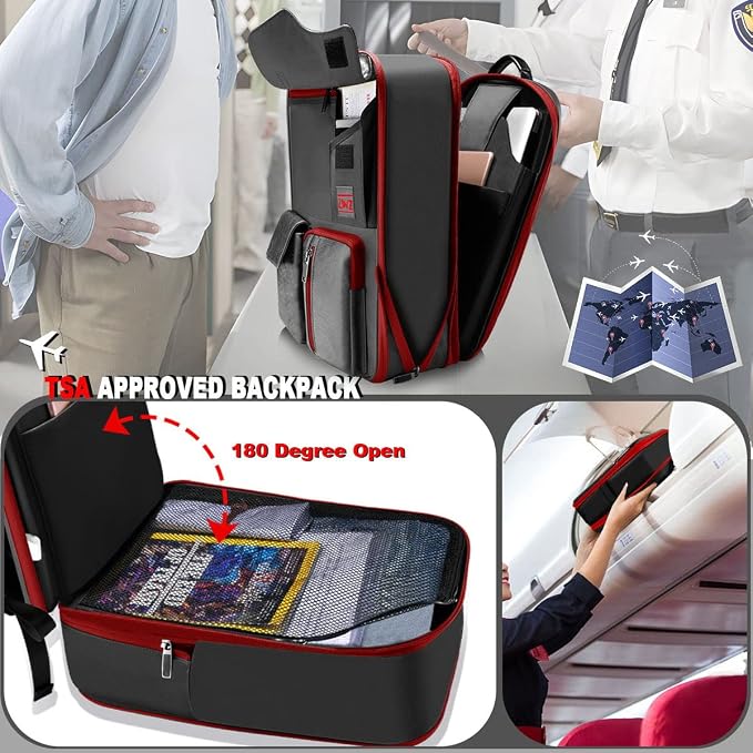 ZINZ Laptop Backpack 15 15.6 16 Inch, Expandable Computer Rucksack - Image 4