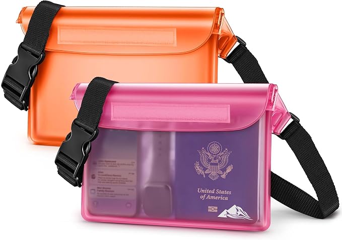 HEETA Waterproof Fanny Pack, Waterproof Pouch Dry Bag 2/3/4 Pack by HEETA