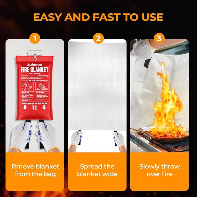 Juimma Fire Blanket for Home and Kitchen - Image 5