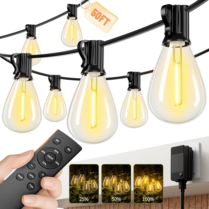 Outdoor String Lights 50FT by Unknown