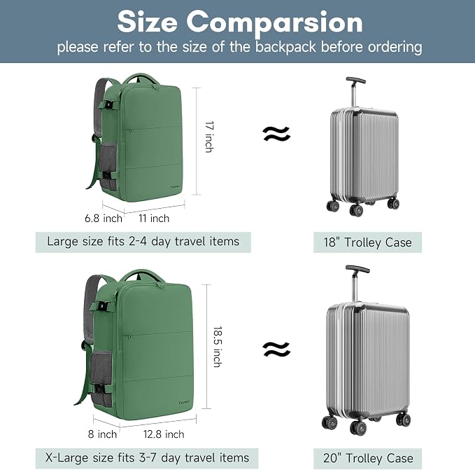 Taygeer Travel Backpack for Women, Carry On Backpack - Image 7