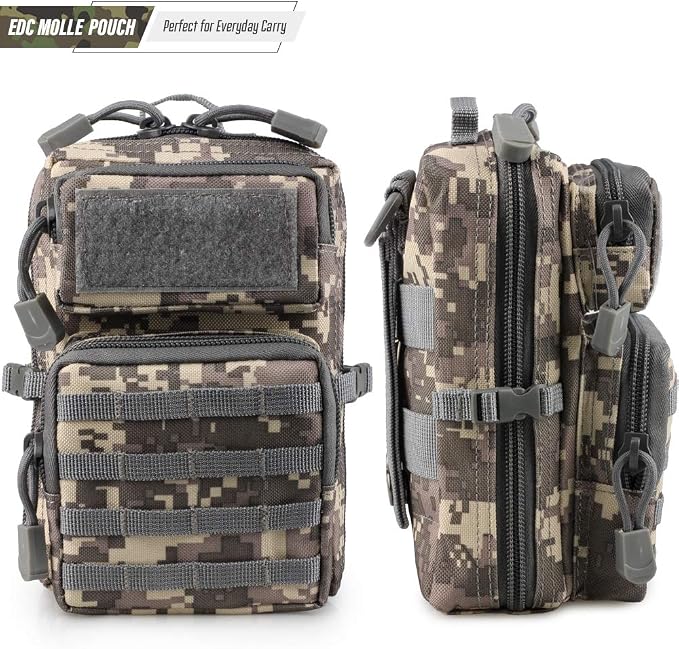 LIVANS Tactical Molle Utility Pouch, EDC Tool Pouch Tactical Phone Pouches Mini - Image 5