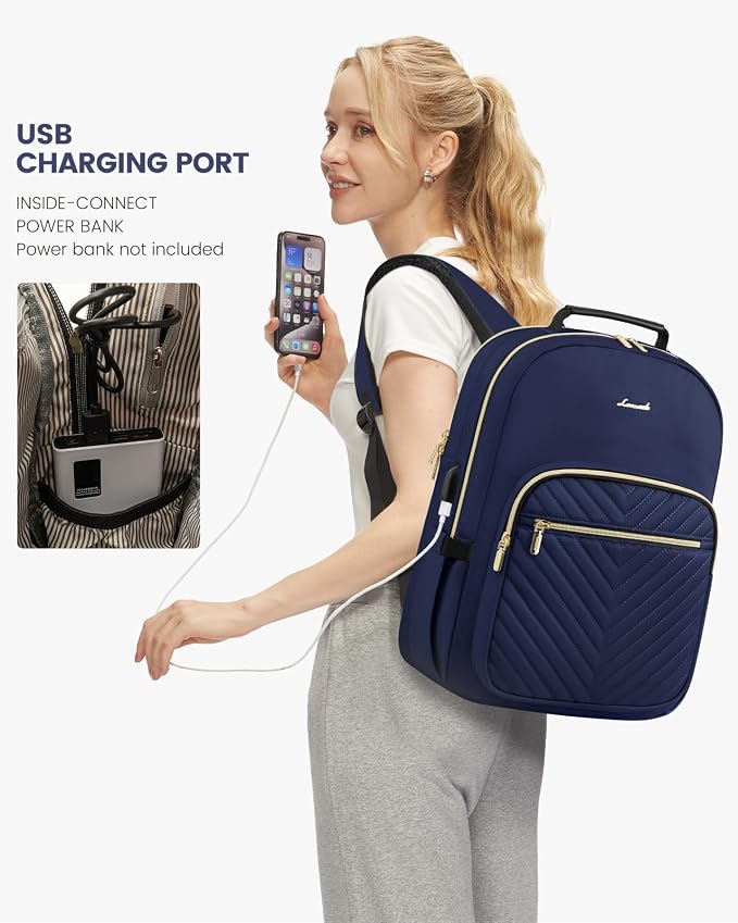 LOVEVOOK Laptop Backpack for Women, 17 Inch Large Capacity Travel Computer Work - Image 5