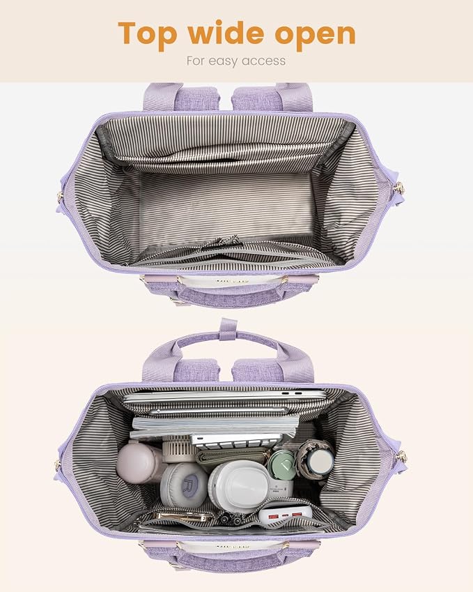 LOVEVOOK Extra Large Backpack for Women, 18 Inch Travel Laptop Backpack - Image 5
