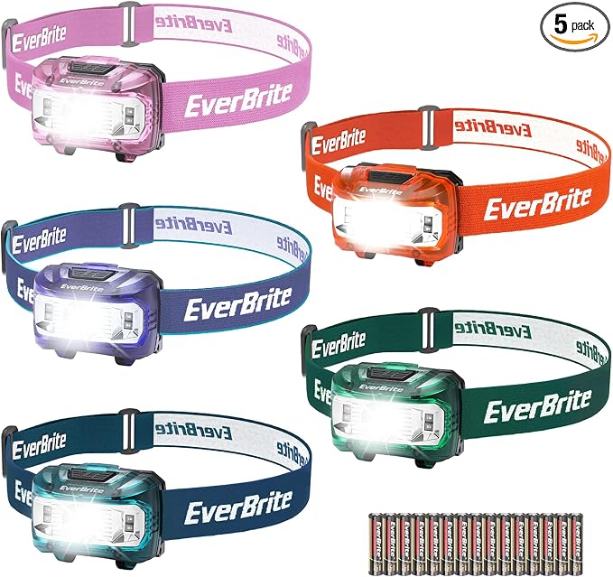 EverBrite Headlamp, 5 Pack Kids Headlamp by EverBrite
