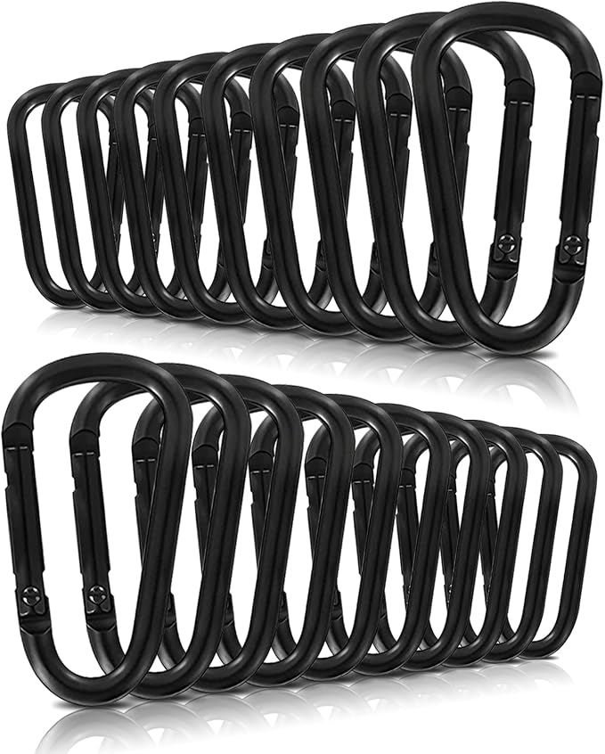 Carabiner Clip, Aluminum Carabiner D Ring Hook Keychain Clip by XHAMXE