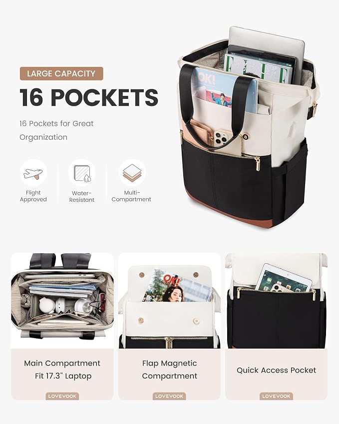 LOVEVOOK 17.3 Inch Laptop Backpack - Image 2