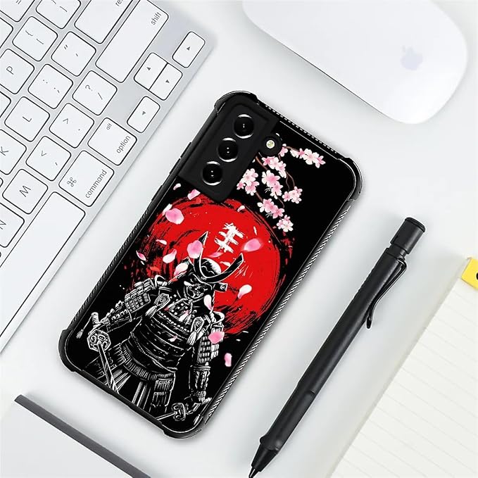 for Samsung Galaxy S22 Plus Case, Sakura Japanese Samurai Pattern Graphic - Image 7